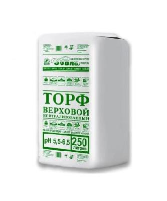 Торф верховой нейтрализованный 250л рН 5,5-6,5 фракция 0-7мм Двина