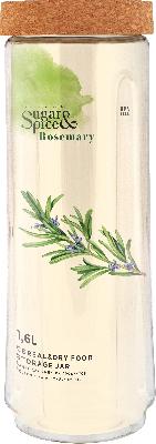 Емкость для сыпучих продуктов Sugar&Spice Rosemary 1,6л с пробковой крышкой SE105910