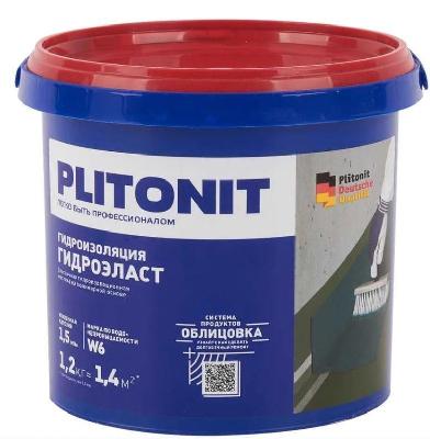 Мастика гидроизоляционная ГидроЭласт 1,2 кг Plitonit