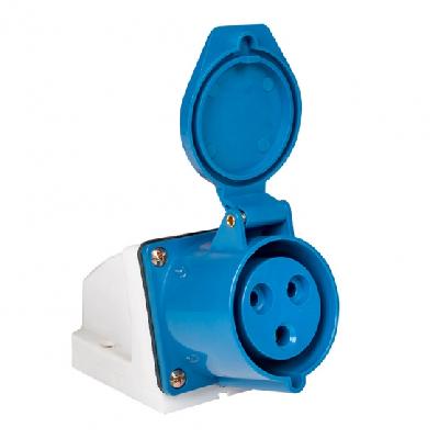 Розетка наружная стационарная 123 2P+PE 32А 220В IP44 EKF PROxima
