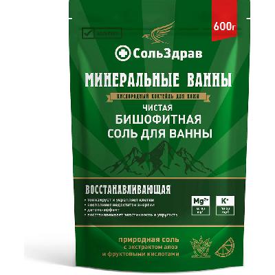 Соль для ванны Бишофитная 600гр СольЗдрав