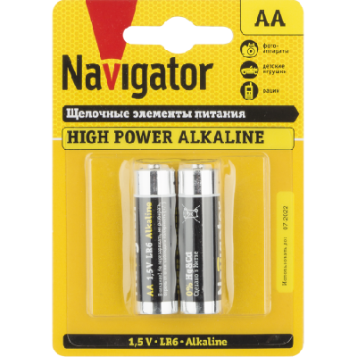 Батарейка HIGH POWER LR6 (2шт) Navigator