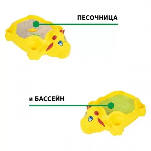Детская песочница Корова 116x83x30 cм