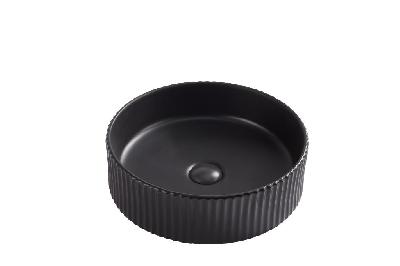 Раковина накладная Bano A545-CBK-M 40*40*12,5 круглая матовый черный