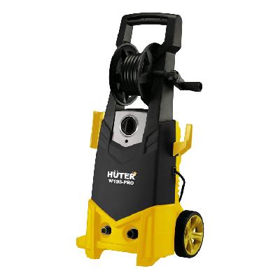 Мойка высокого давления HUTER W195-PRO, 2 500 Вт, 420 л/ч, 195 бар, Забор из водопровода/емкости, Поршни Металл, 70/8/15