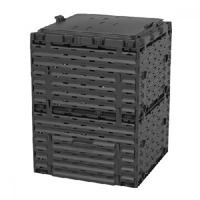 Компостер с крышкой 300л чёрный Compogreen