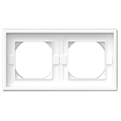 Рамка 2 поста белая IP44 Aqua ArtGallery