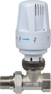 Клапан прямой с термостатической головкой 1/2" TeRma (33965)