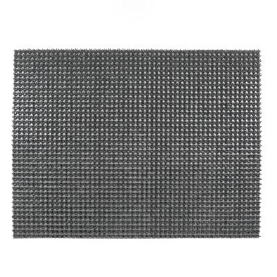Коврик щетинистый 45*60см серый металлик ПП SUNSTEP