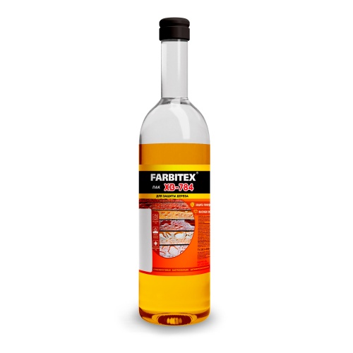 Лак ХВ-784 стекло 0,5л сосна FARBITEX