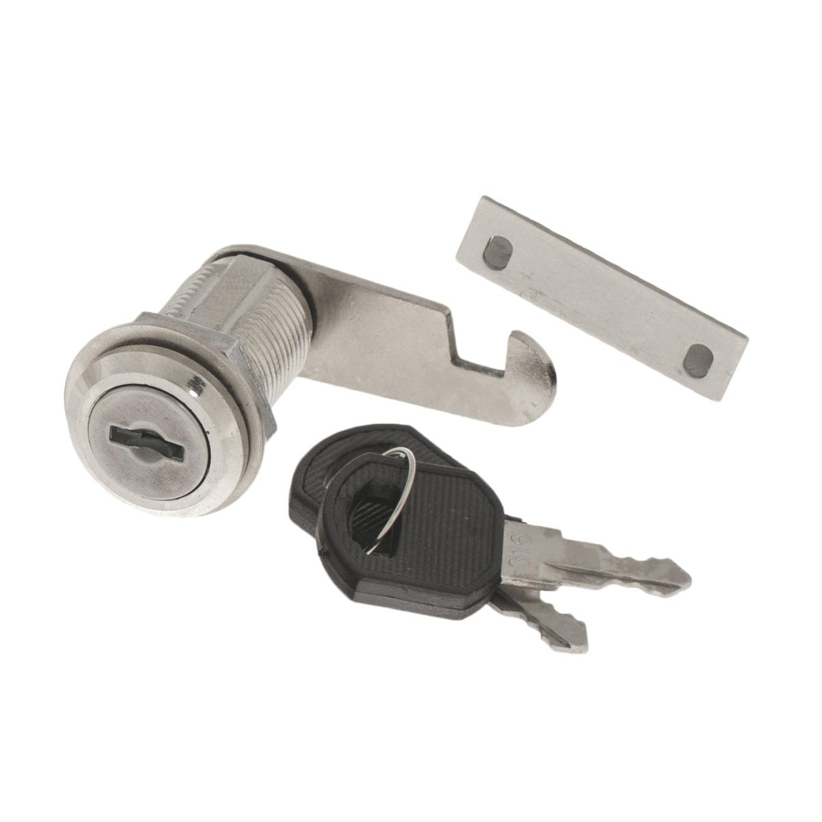 Замок для металлической мебели 505-30 цинк ELEMENT
