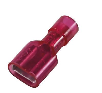 Клемма плоская изолированная в нейлоне РПи-м(н) 1.5-(6.3)/РпИм-н 1,25-7-0,8 гнездо 6.6 мм, 0.5-1.5 мм. красный REXANT