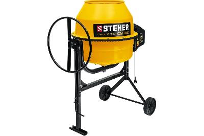 Бетоносмеситель STEHER CM-180, 180 л., 27 об/мин., 700 Вт., 65 Кг.