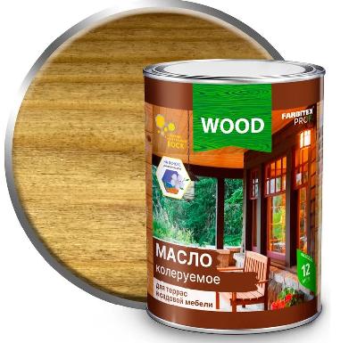 Масло колеруемое для террас и садовой мебели орех 3л FARBITEX ПРОФИ WOOD