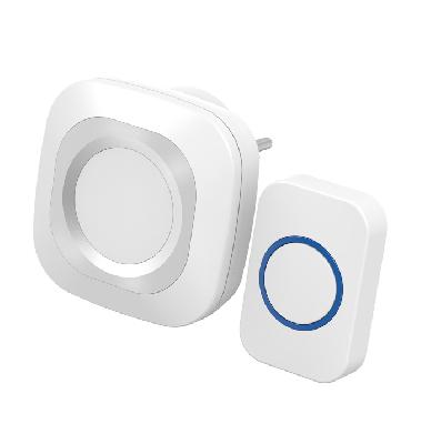 Звонок беспроводной 36 мелодий со световой индикацией 150м, 220В, 1×3В IP44 REXANT