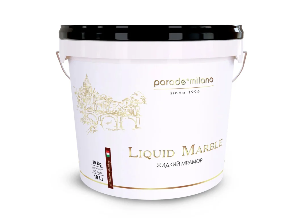 Декоративная штукатурка с эффектом мрамора Liquid Marble 10л PARADE