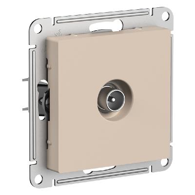 Розетка TV (коннектор) Песочный AtlasDesign