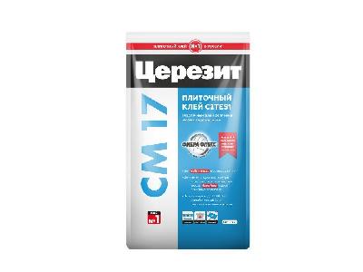 Клей плиточный высокоэластичный СМ17 25кг, C2 TE S1, Церезит