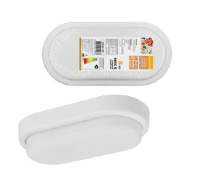Светильник светодиодный LED 8Вт 4000К IP65 белый овал TDM