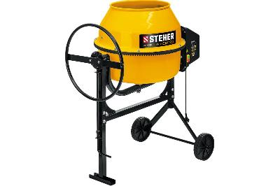 Бетоносмеситель STEHER CM-120, 120 л., 27 об/мин., 550 Вт., 56 Кг.