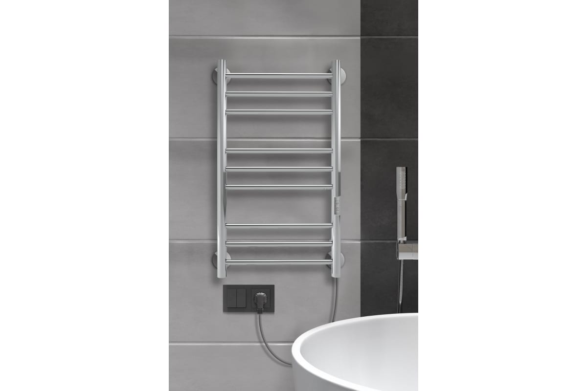 Полотенцесушитель электр. хром, Line Trinity  800*400, INDIGO