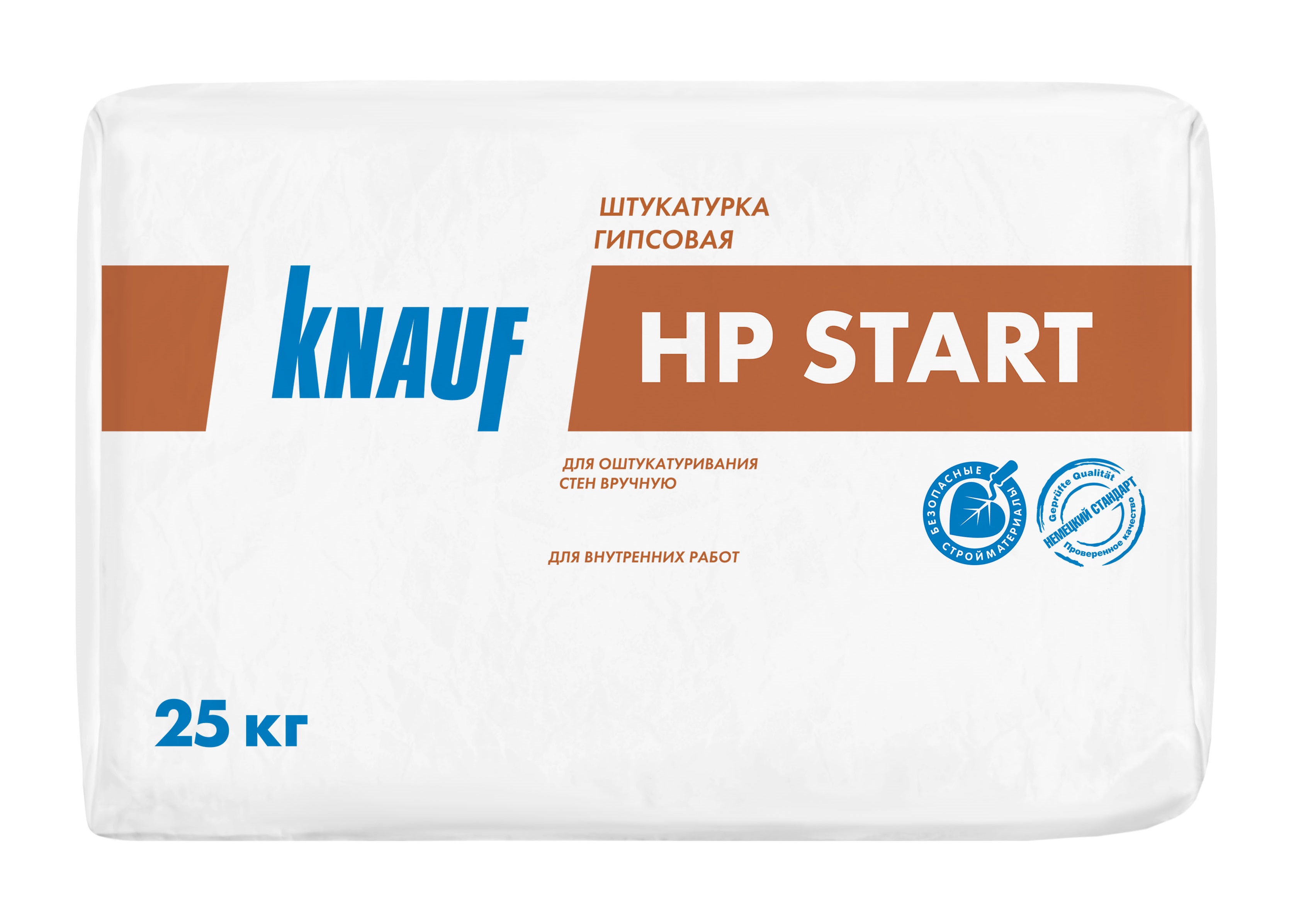 Штукатурка гипсовая ХП Старт, вн.раб., 10-30мм, 10кг/м2, 60С, 25кг, KNAUF (49)