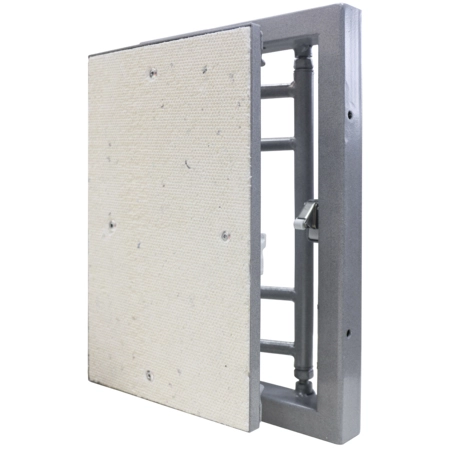 D6060 ceramo steel, Люк под плитку на петле, окрашенный металл, 600х600