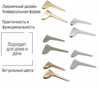 Полкодержатель Trodos "ZY-156" 130х65х22 2шт, золото