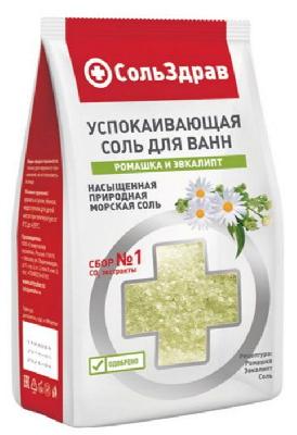 Соль для ванны Успокаивающая 800гр СольЗдрав