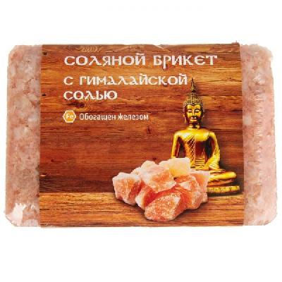 Брикет соляной для бани и сауны 1350г с Гималайской солью Соляная баня