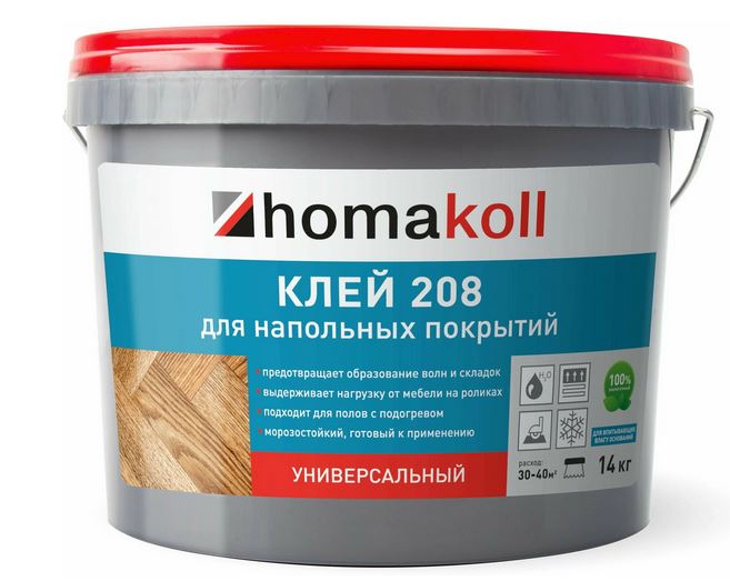 Клей Homakoll 208 для напольных покрытий 14 кг