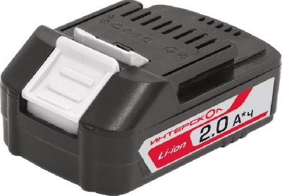 Аккумулятор Li-Ion, 2 Ач, 18 В, 1 шт.  Интерскол