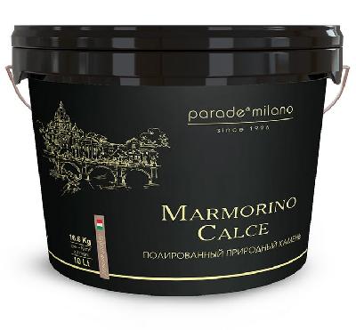 Декоративная штукатурка с эффектом полированного камня Marmorino Calce 10л PARADE