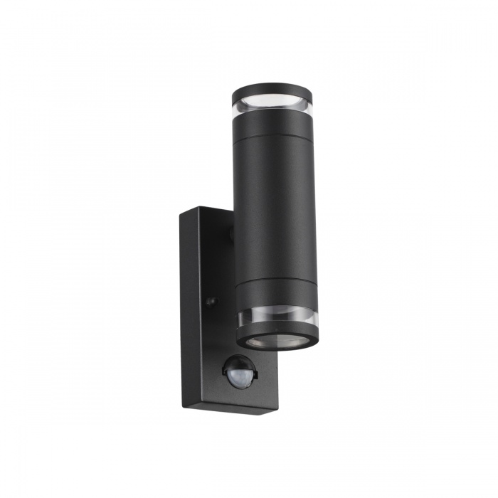 Светильник уличный настенный Odeon Light 6605/2W черный (датчик движения, датчик освещенности)