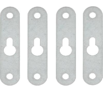 Подвес №26, прорезь посередине, оцинкованный (4 шт)  - пакет Tech-Krep