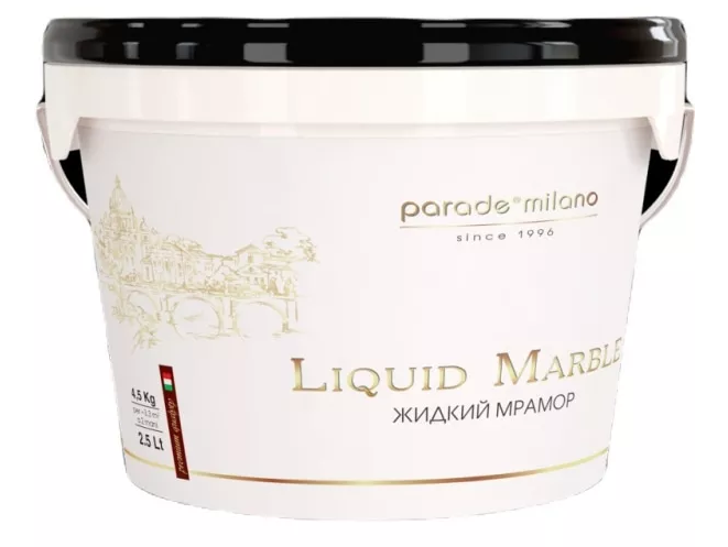 Декоративная штукатурка с эффектом мрамора  Liquid Marble 2,5л PARADE